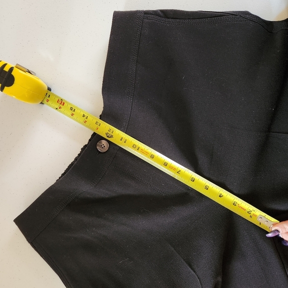 Addition Elle Black Wide Leg Trousers Pants High Rise Elastic Waist Plus Size 14 - Picture 9 of 11